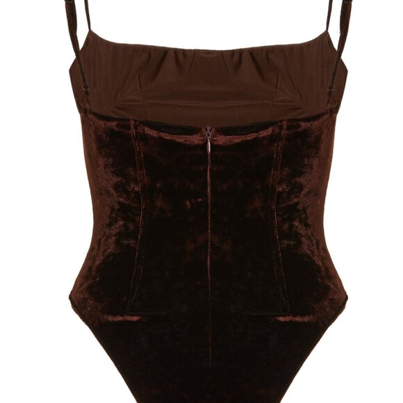 LaQuan Smith Crushed Velvet Bodysuit *NWT* - Picture 5 of 6